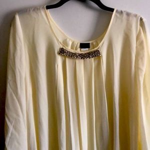 Cream Shirt with silver bling